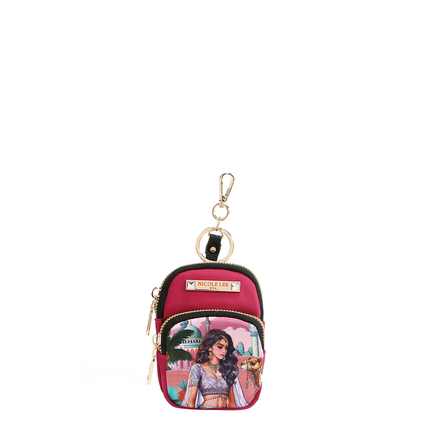 Foto 2 pulgar | Llavero/monedero Mini Mochila Nicole Lee Queen Cleopatra