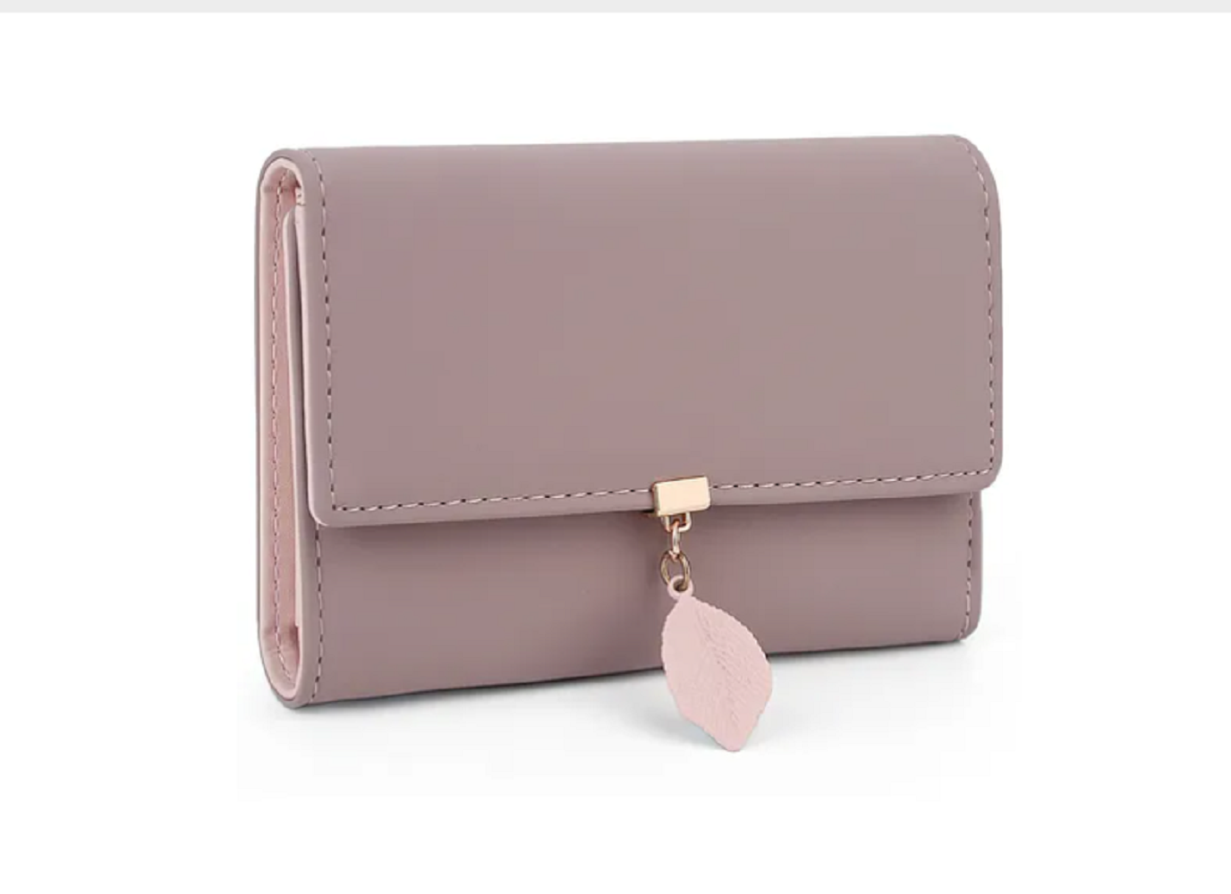 Foto 1 | Cartera Malubero color Rosa Mediana de Cuero Sintético con Detalle de Hoja