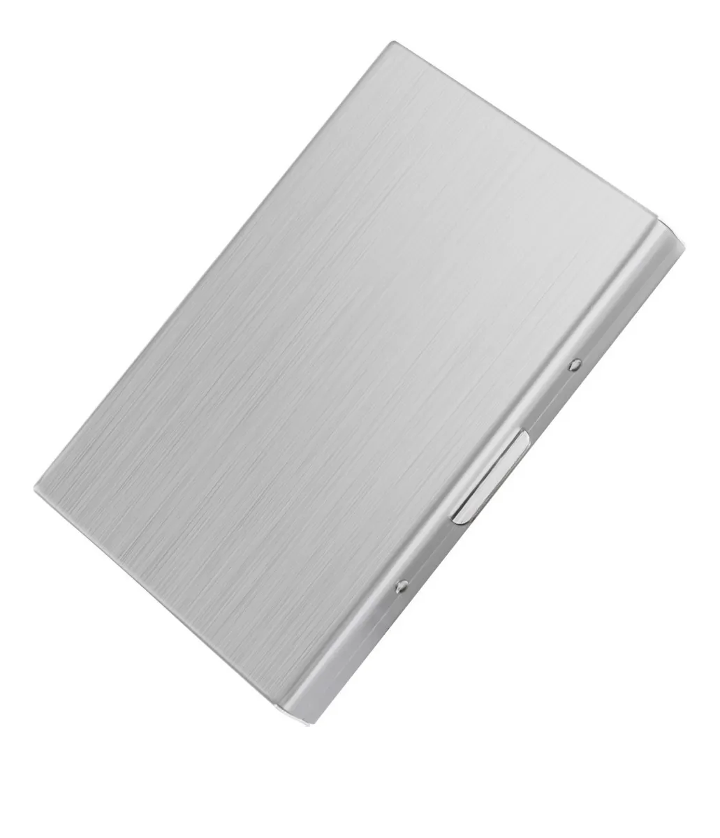 Foto 1 | Tarjetero de Acero Inoxidable Porta Tarjetas color Gris
