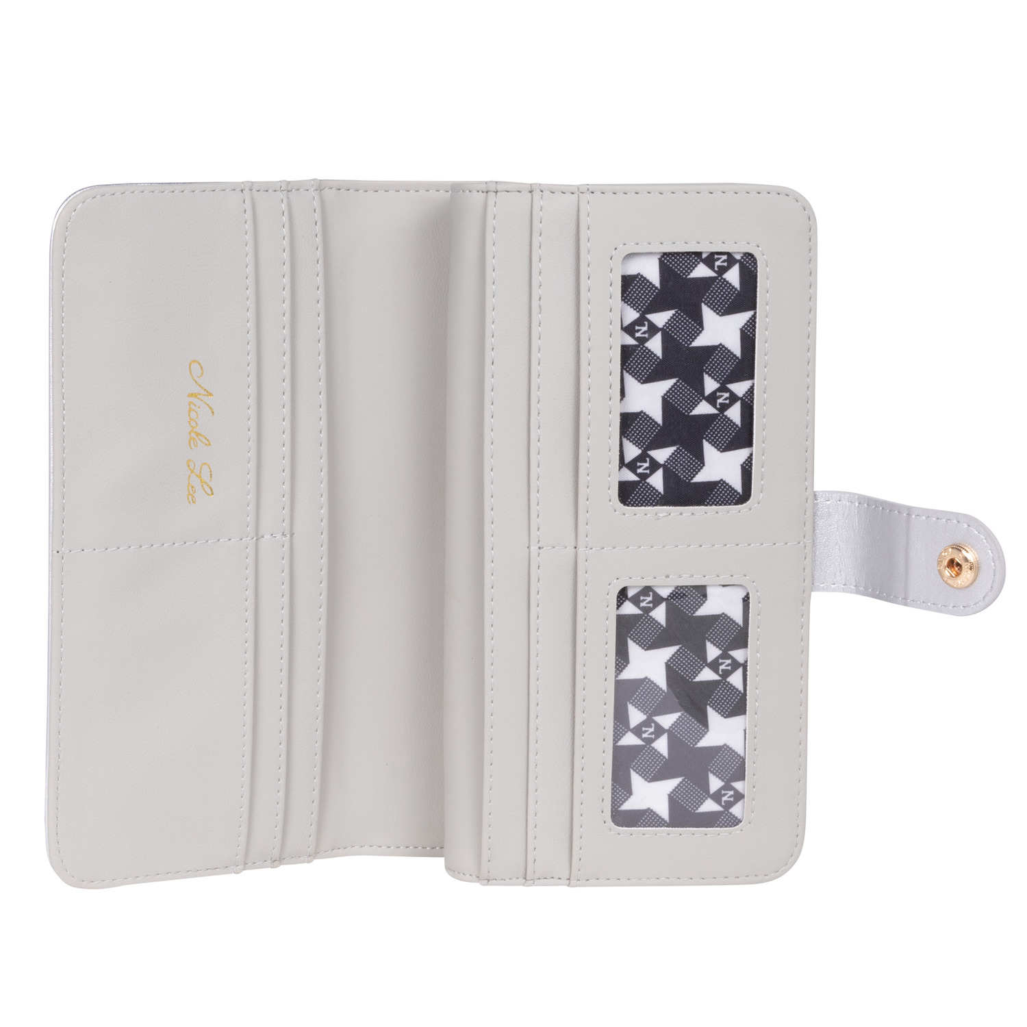 Foto 4 pulgar | Cartera Nicole Lee Lisa con Correa color Plateado