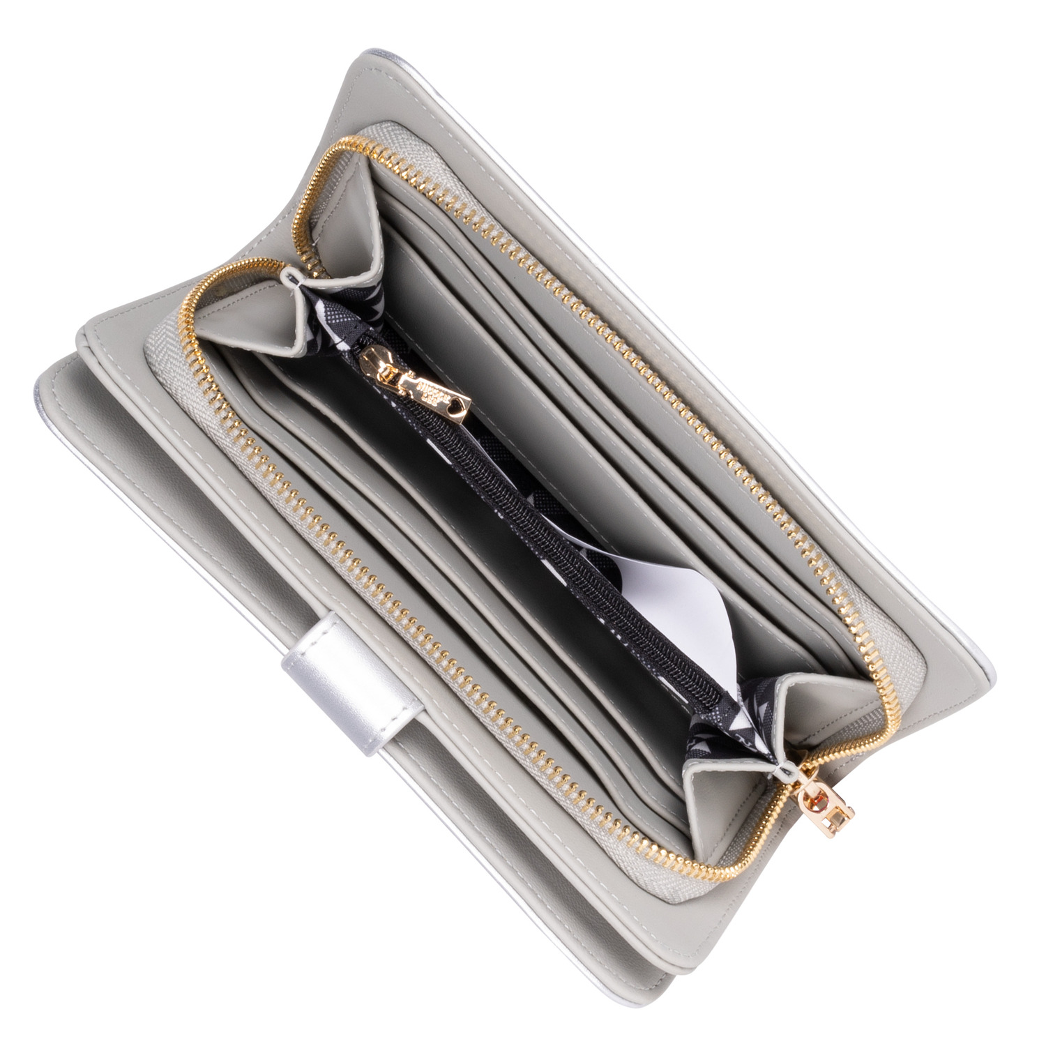 Foto 4 | Cartera Nicole Lee Lisa con Correa color Plateado