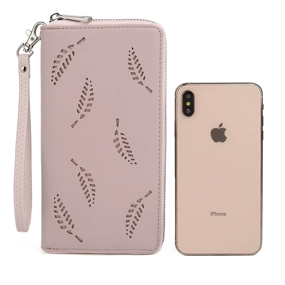 Foto 2 | Cartera Genérica con 18 Bolsillos y Brazalete para Mujer Genérica color Rosa
