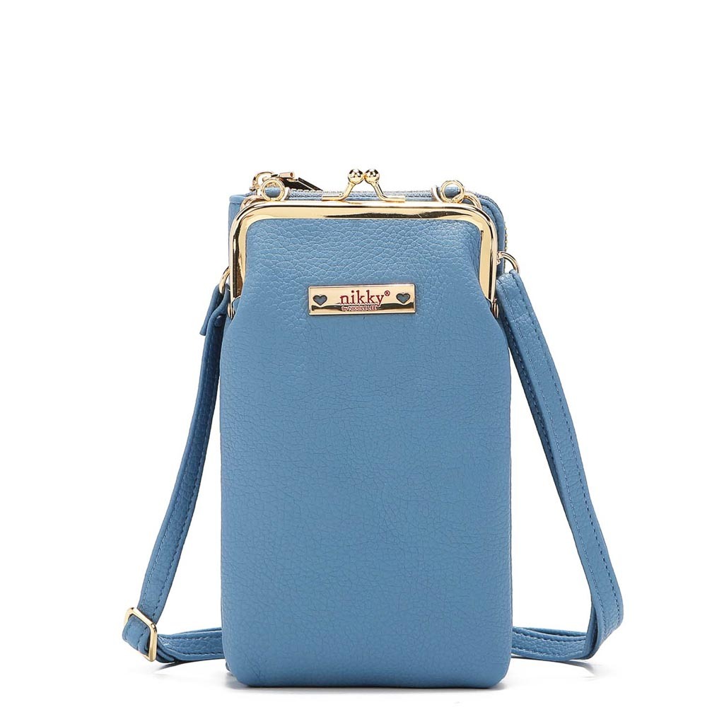 Cartera Nikky By Nicole Lee color Azul con Broche