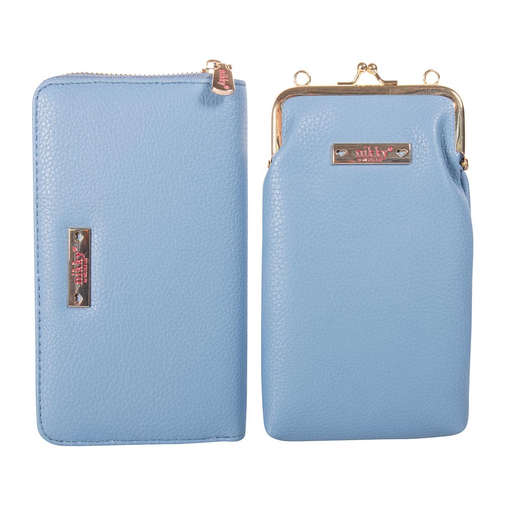 Foto 2 | Cartera Nikky By Nicole Lee color Azul con Broche