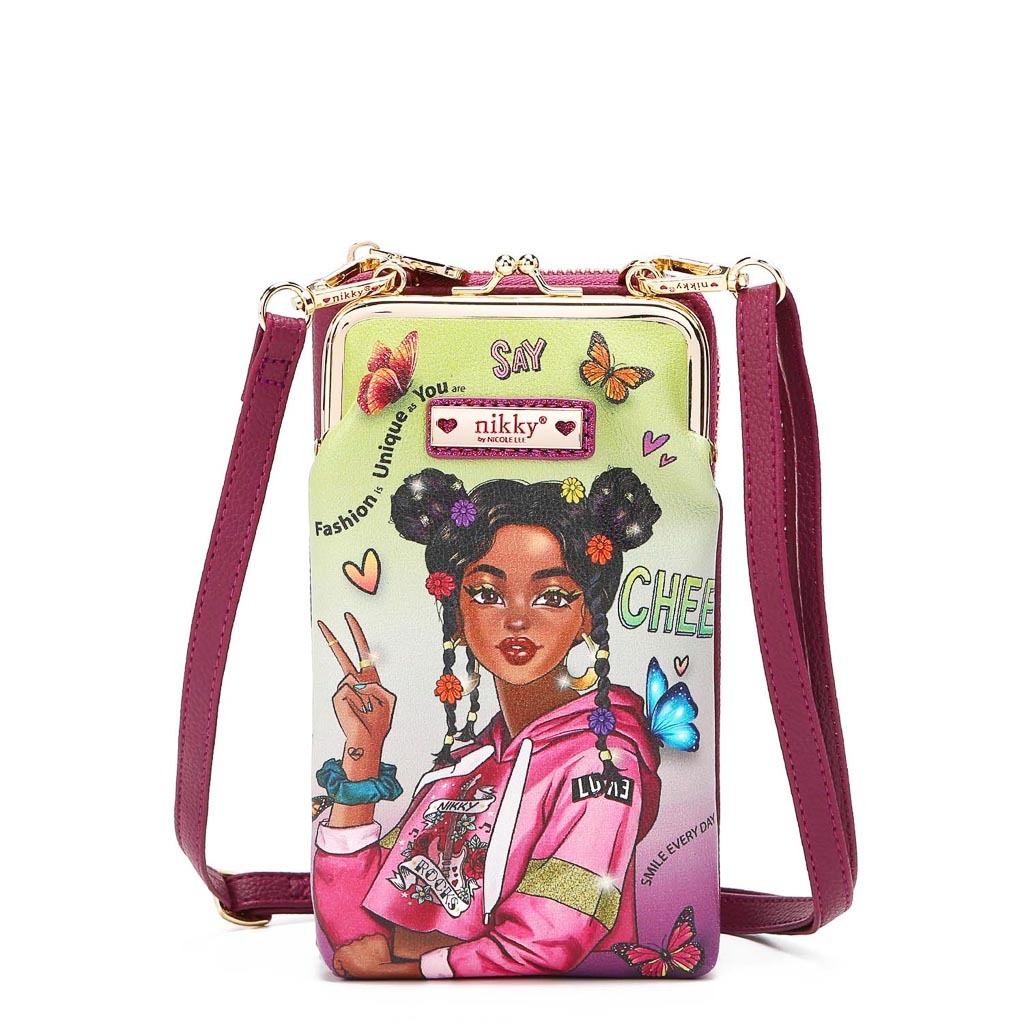 Foto 1 | Cartera Nikky By Nicole Lee Multicolor con Broche Alyssa