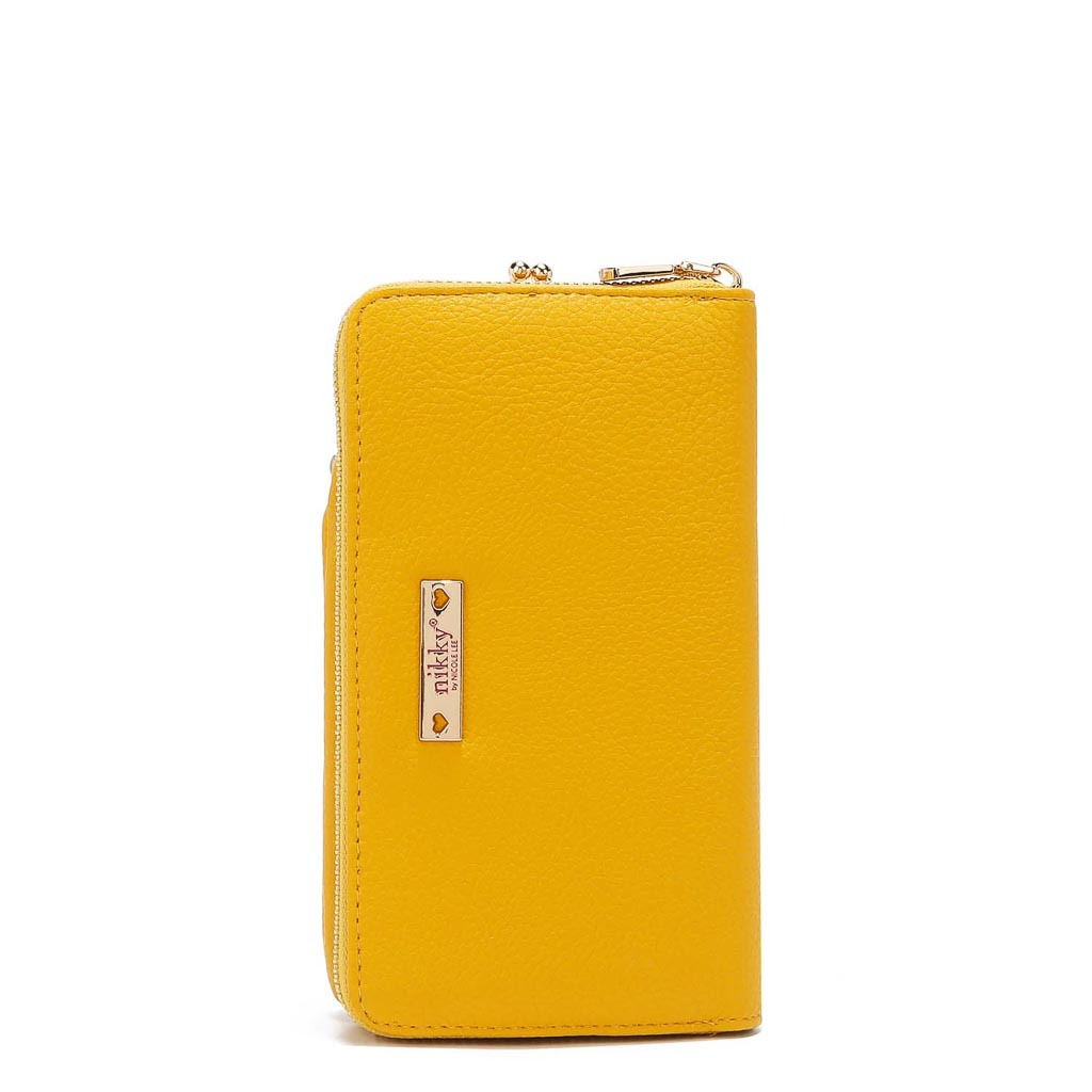 Foto 3 | Cartera Nikky By Nicole Lee color Amarillo con Broche