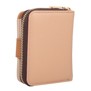 Foto 6 | Cartera Nicole Lee con Tarjetero y Broche color Café Camel