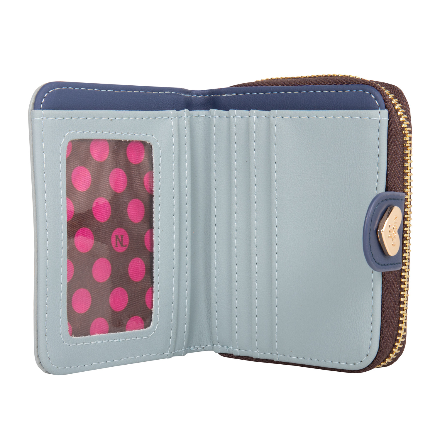 Foto 3 | Cartera Nicole Lee con Tarjetero y Broche color Azul