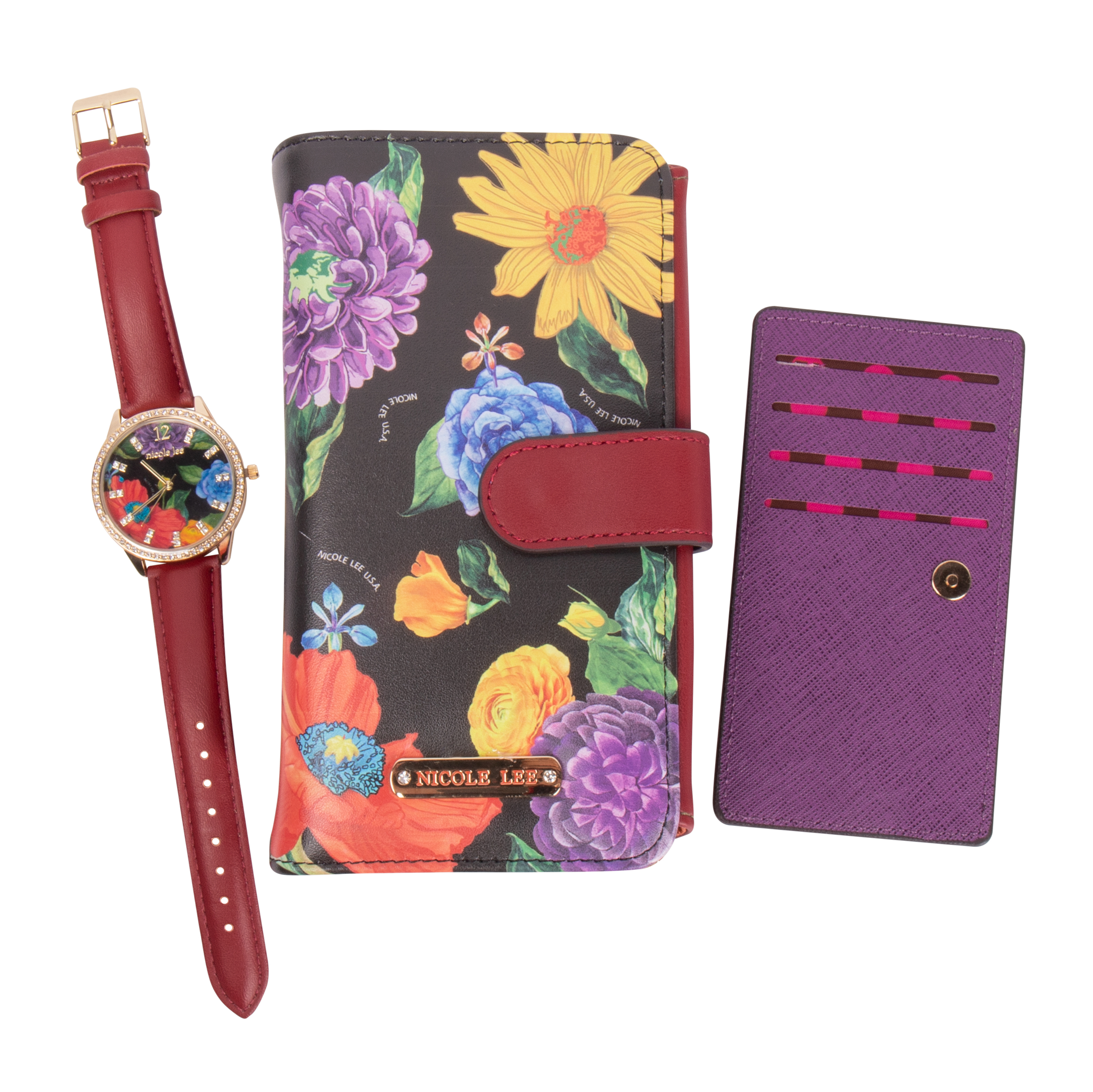 Foto 1 | Set Nicole Lee Portacelular y Reloj Be My Valentine