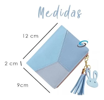 Foto 3 | Cartera para Mujer Malubero color Azul con Llavero de Moda