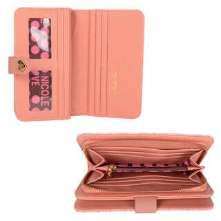 Foto 2 | Cartera Nicole Lee Monograma con Correa y Aro Nude Beige