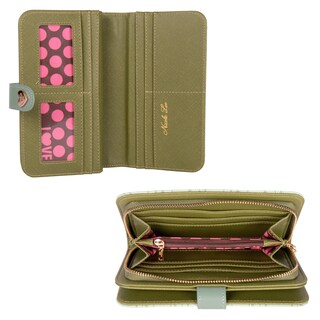 Foto 2 | Cartera Nicole Lee Monograma con Correa y Aro Sage Verde