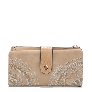 Foto 3 | Cartera Flexible Nicole Lee con Mándala Bordada color Beige