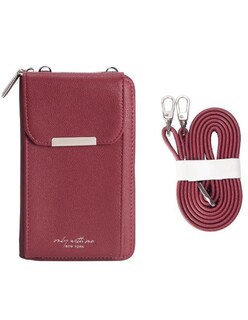 Foto 2 | Cartera Forward color Vino Tipo Piel con Correa