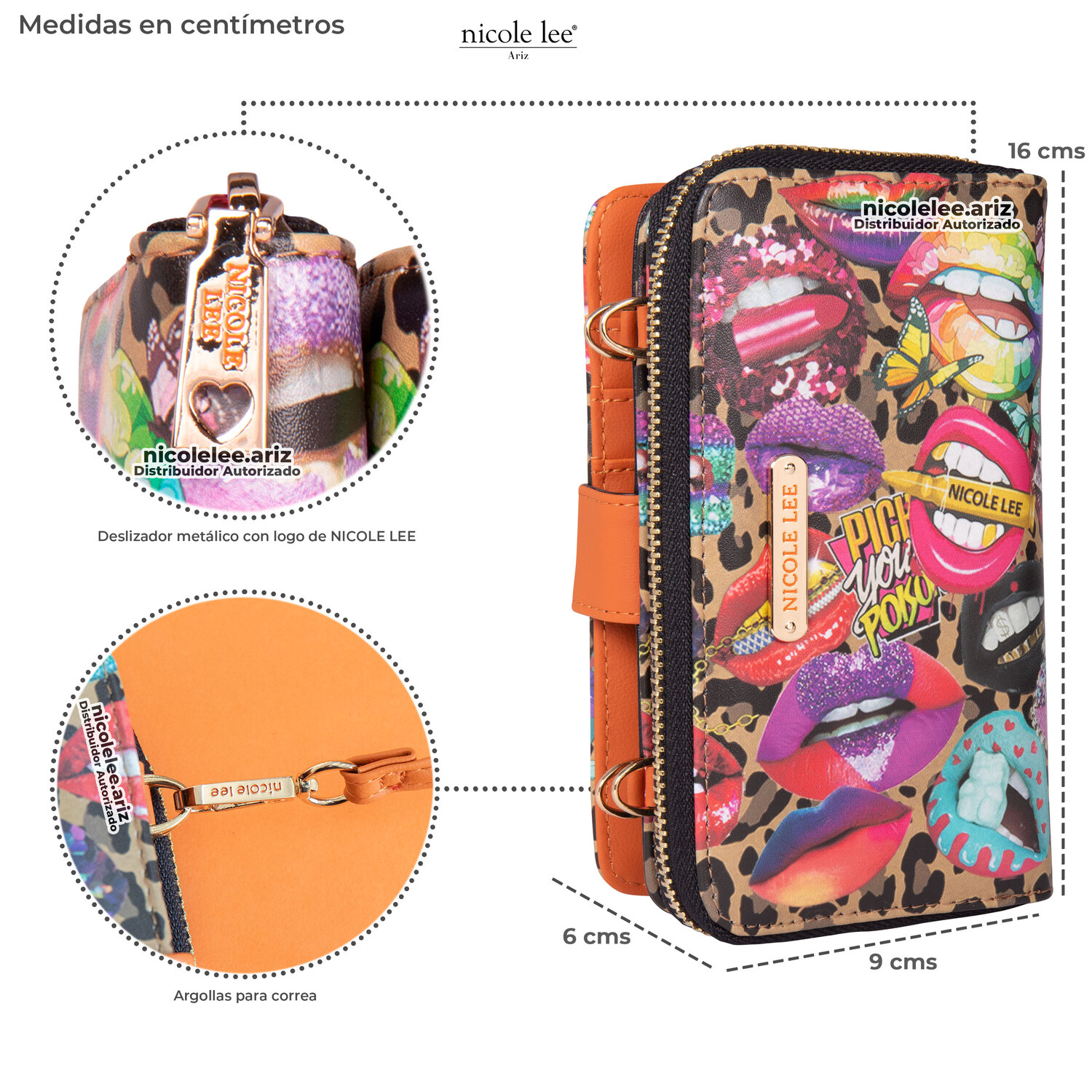 Foto 4 pulgar | Cartera Nicole Lee Adriana Multicolor