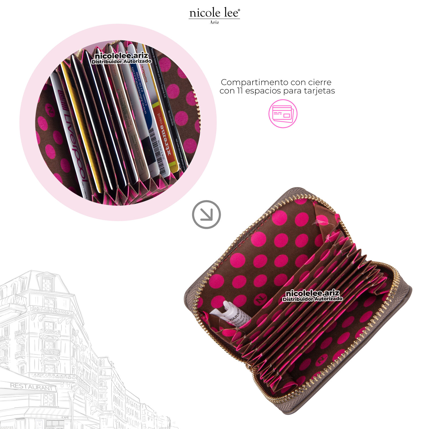 Foto 5 pulgar | Cartera Nicole Lee Manuela Dreaming The City