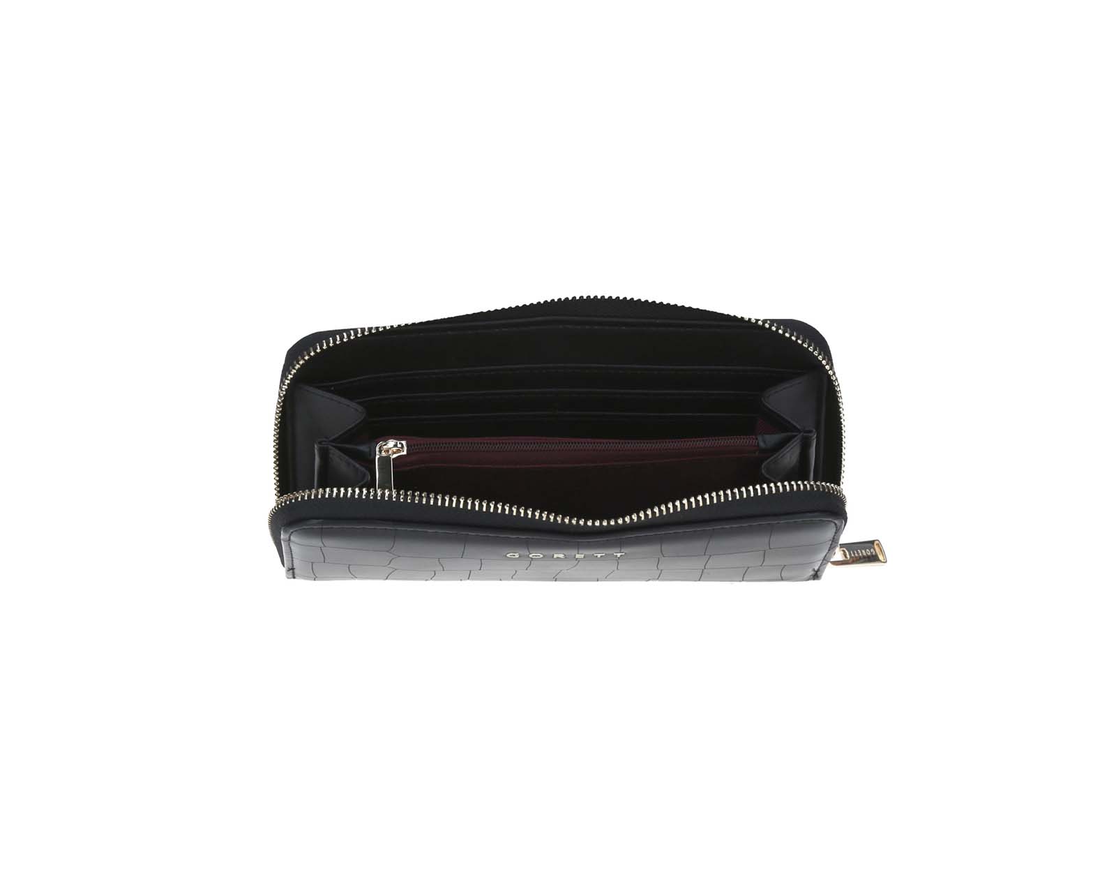 Foto 8 | Cartera De Dama Wallet Gorett Negro Keem Grande