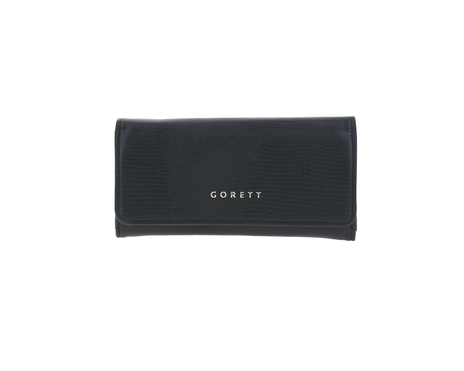 Cartera de Dama Wallet Gorett Calun color Negro Grande