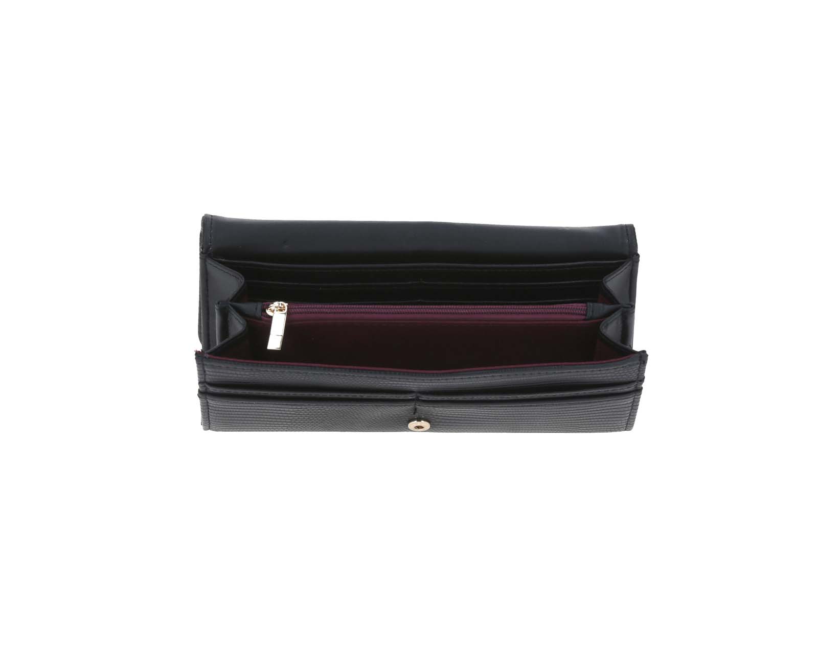 Foto 8 | Cartera de Dama Wallet Gorett Calun color Negro Grande