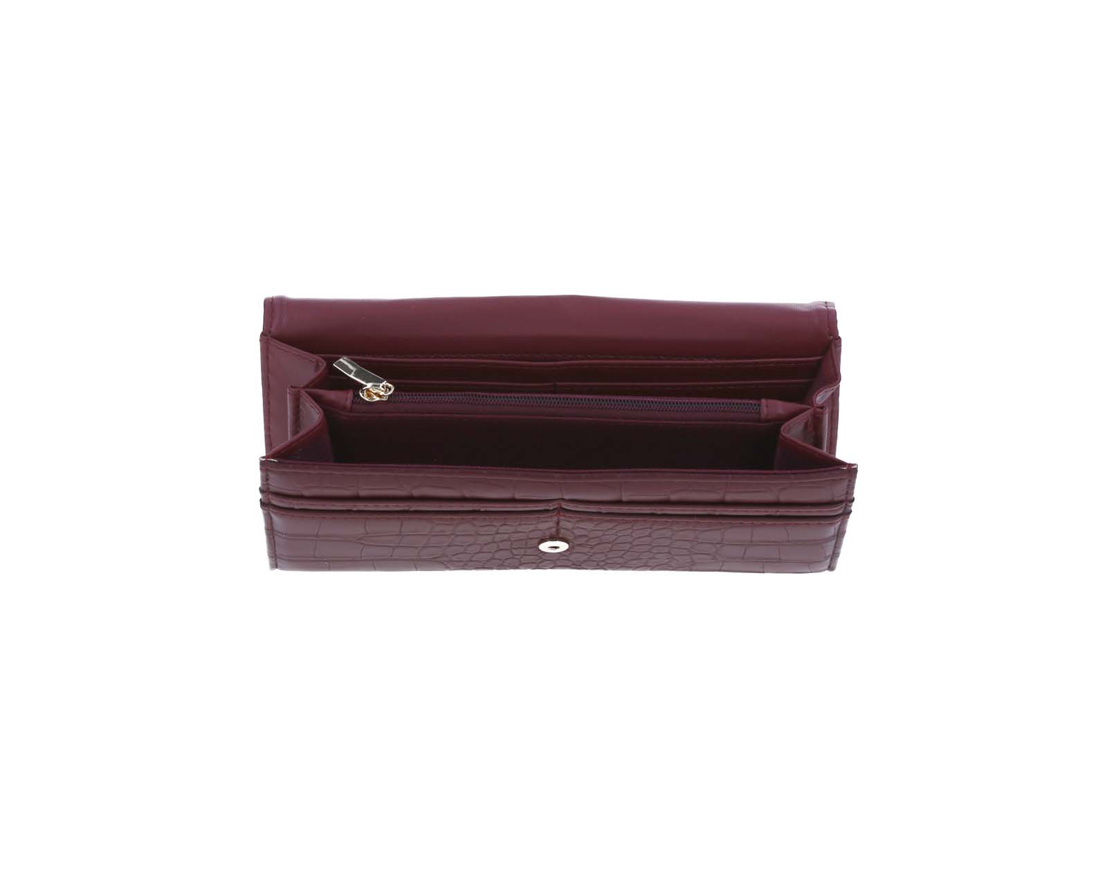 Foto 9 pulgar | Cartera De Dama Wallet Gorett Tinto Meriel Grande
