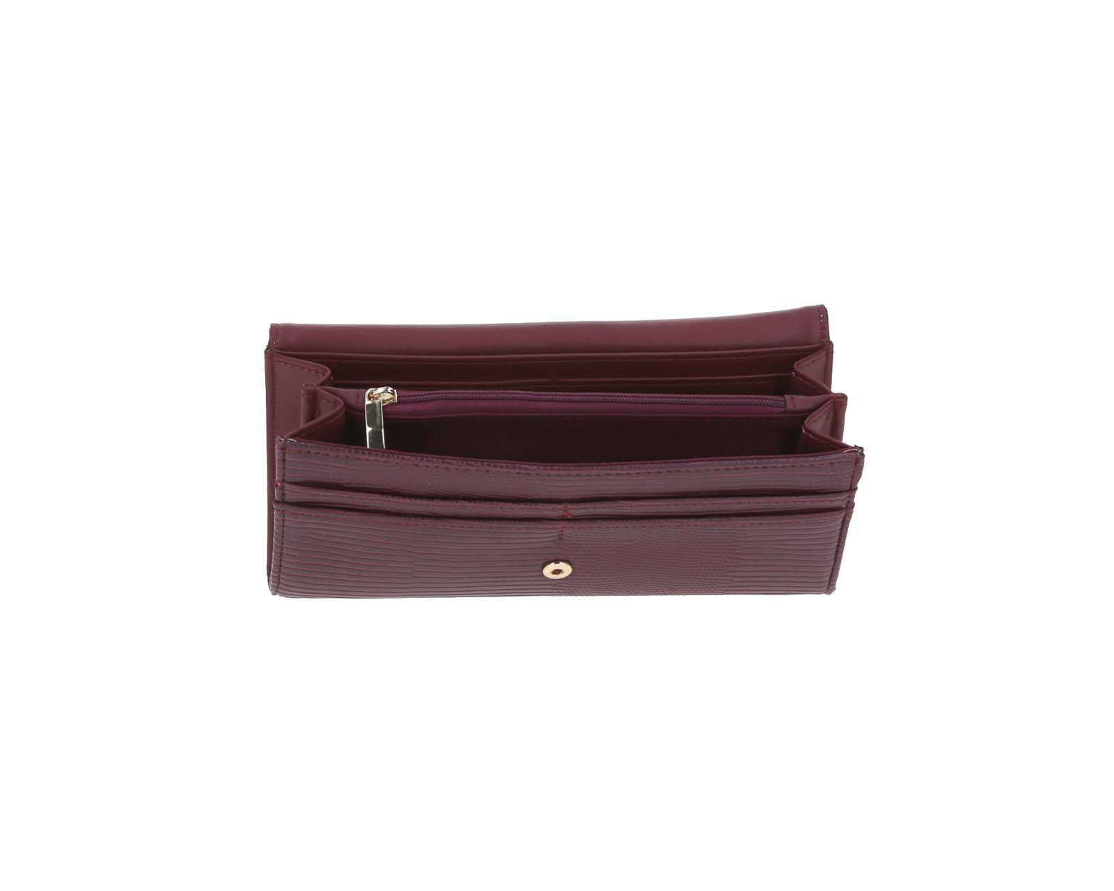 Foto 8 | Cartera De Dama Wallet Grande Gorett Tinto Calun