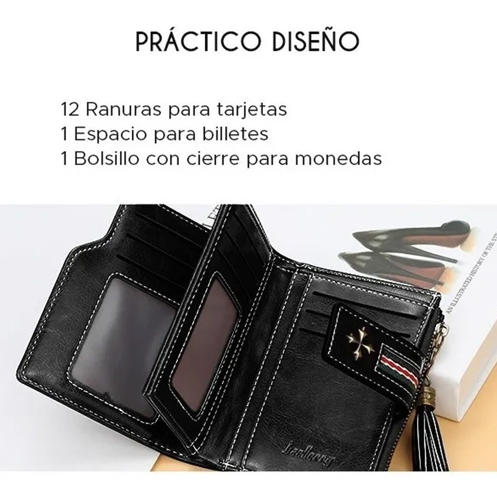 Foto 4 pulgar | Cartera Múltiples Ranuras Funbu color Negro