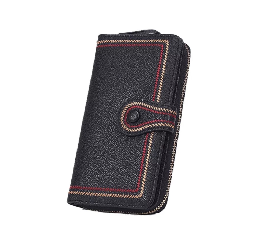 Foto 2 pulgar | Cartera Belug con Cierre color Negro para Dama