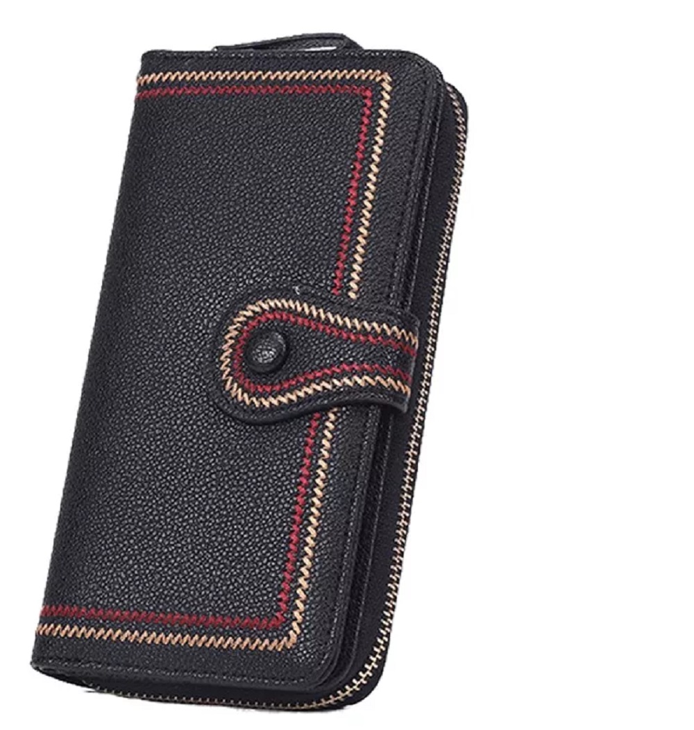 Foto 4 pulgar | Cartera Belug con Cierre color Negro para Dama