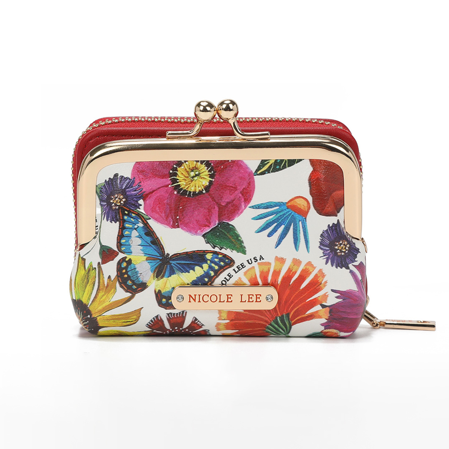 Cartera Nicole Lee Manuela Multicolor con Tarjetero Butter-flower White