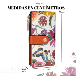 Foto 3 | Cartera Nicole Lee Amanda Multicolor Flexible Butter-flower White