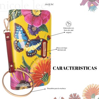 Foto 2 | Cartera Nicole Lee con Correa Butter-Flower Multicolor