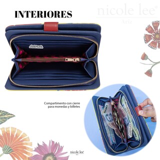 Foto 3 | Cartera Nicole Lee con Correa Butter-Flower Multicolor