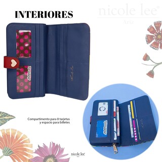 Foto 4 | Cartera Nicole Lee con Correa Butter-Flower Multicolor