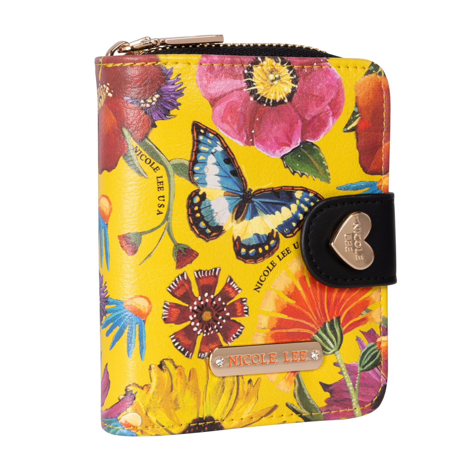 Cartera Chica Nicole Lee con Tarjetero Butter-flower Mustard