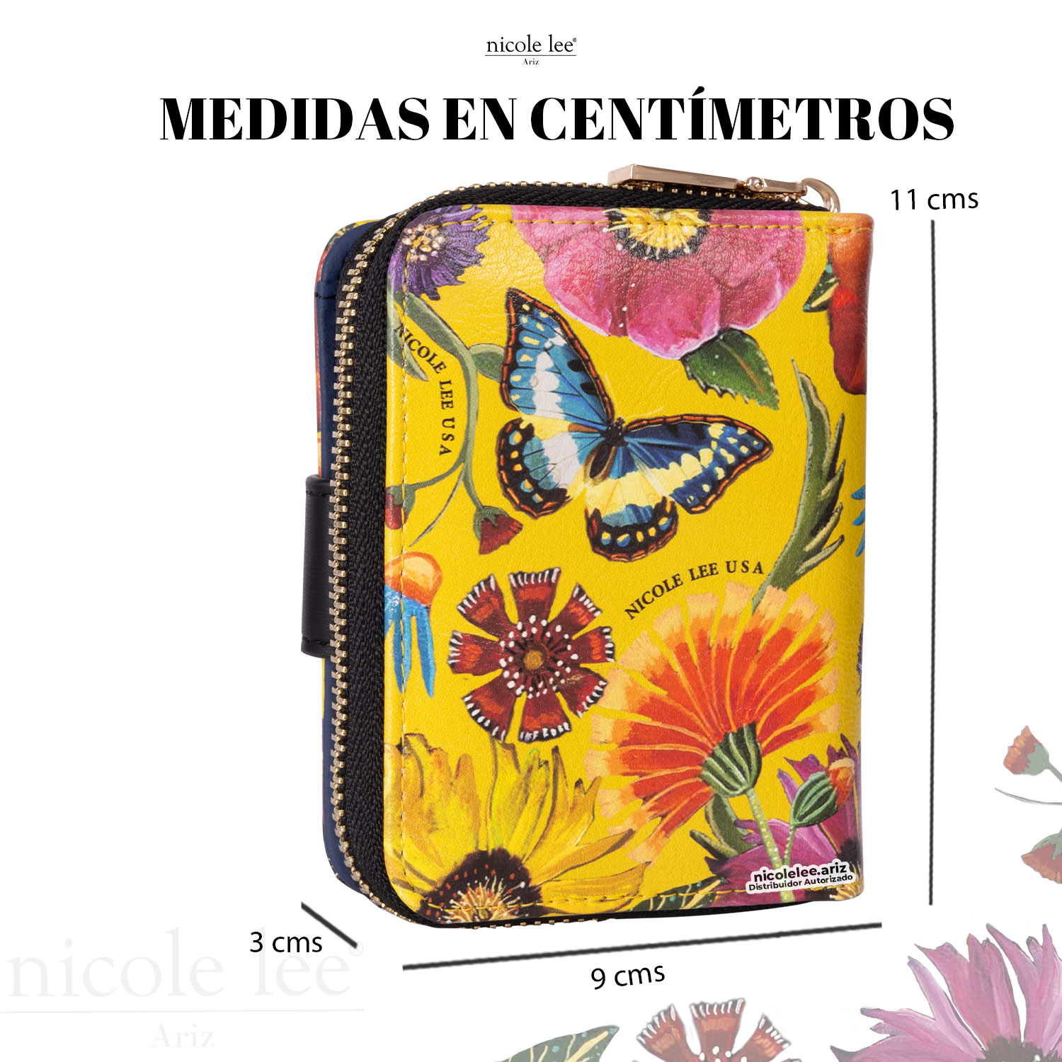 Foto 6 pulgar | Cartera Chica Nicole Lee con Tarjetero Butter-flower Mustard