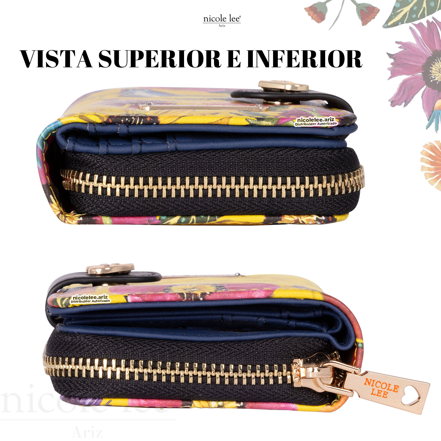 Foto 7 pulgar | Cartera Chica Nicole Lee con Tarjetero Butter-flower Mustard