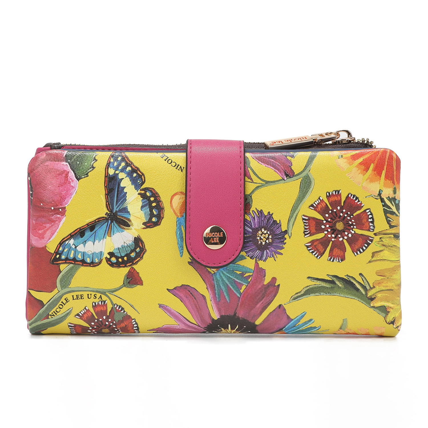Foto 3 pulgar | Cartera Amanda Marca Nicole Lee Flexible Butter-Flower Multicolor