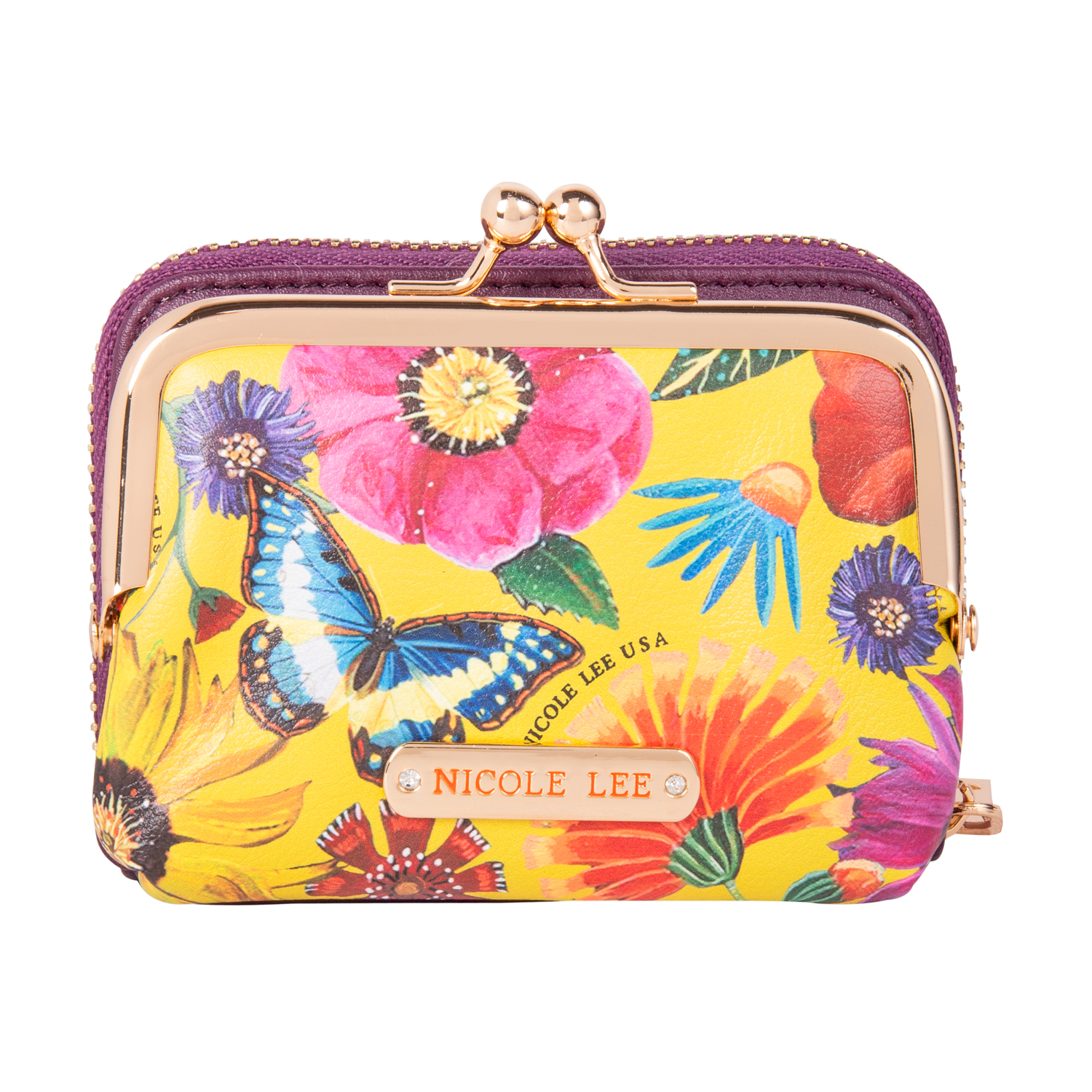 Cartera Manuela Nicole Lee con Tarjetero Butter-Flower Multicolor