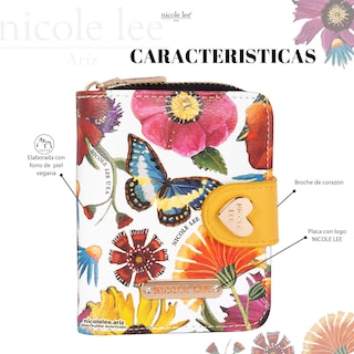 Foto 2 | Cartera Nicole Lee con Tarjetero Butter-flower Multicolor