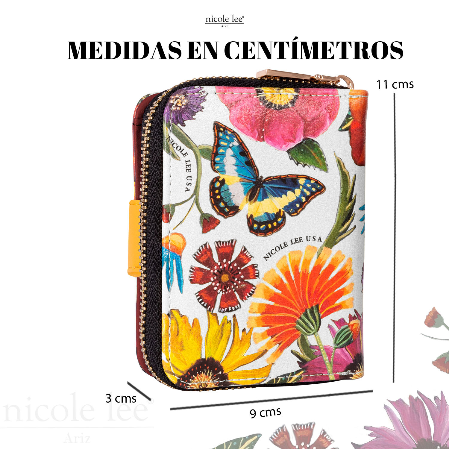 Foto 5 | Cartera Nicole Lee con Tarjetero Butter-flower Multicolor