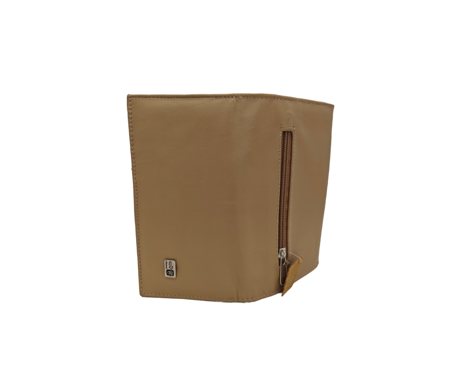 Foto 4 | Cartera En Piel Vacuno Fana Lisa Camel