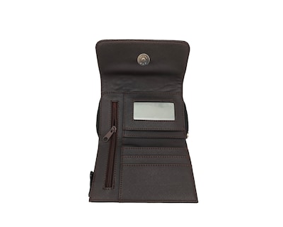 Foto 2 | Cartera En Piel Vacuno Cincelada Fana Sofia Negro