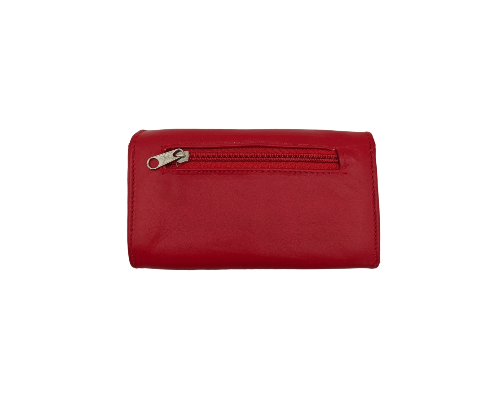 Foto 4 | Cartera En Piel Vacuno Fana Lisa Rojo