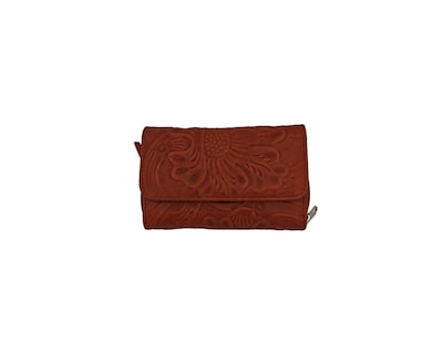 Foto 1 | Cartera En Piel Vacuno Cincelada Fana Sofia Camel
