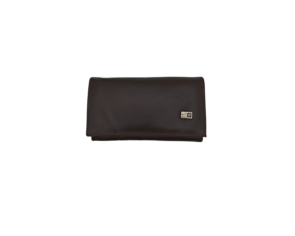 Cartera En Piel Vacuno Fana Lisa Café