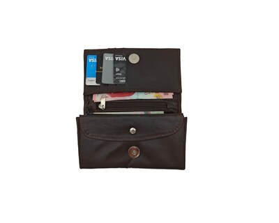 Foto 2 | Cartera En Piel Vacuno Fana Lisa Café