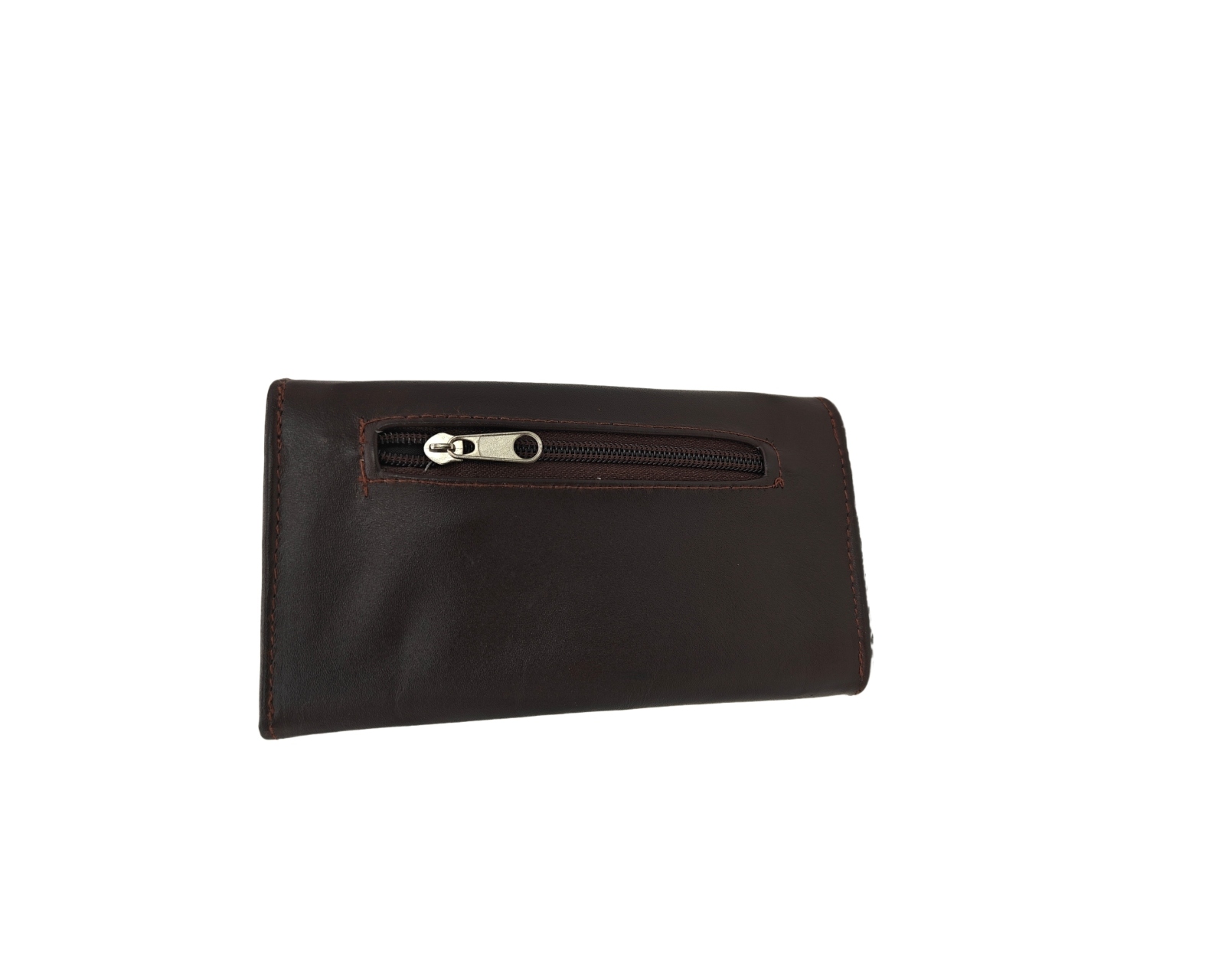 Foto 4 | Cartera En Piel Vacuno Fana Lisa Café