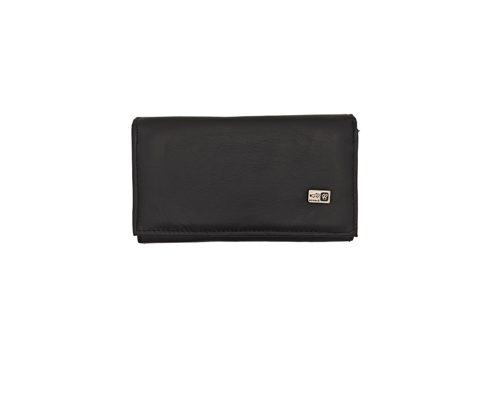 Foto 2 pulgar | Cartera En Piel Vacuno Fana Lisa Negro