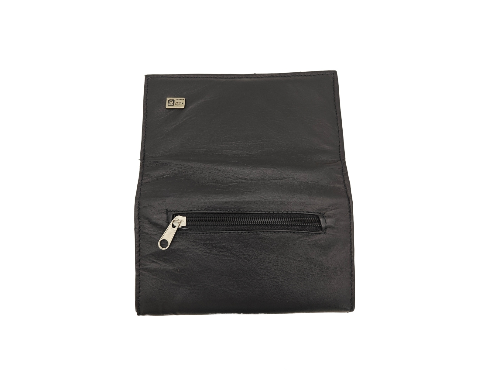 Foto 5 pulgar | Cartera En Piel Vacuno Fana Lisa Negro