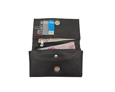 Foto 5 | Cartera En Piel Vacuno Fana Lisa Negro